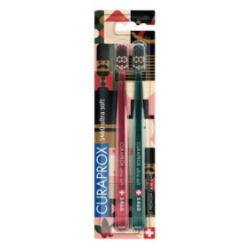 Curaprox CS 5460 Ultra Soft Toothbrush Duo Christmas Edition 2023 Πολύ Μαλακή Οδοντόβουρτσα, 2 Τεμάχια
