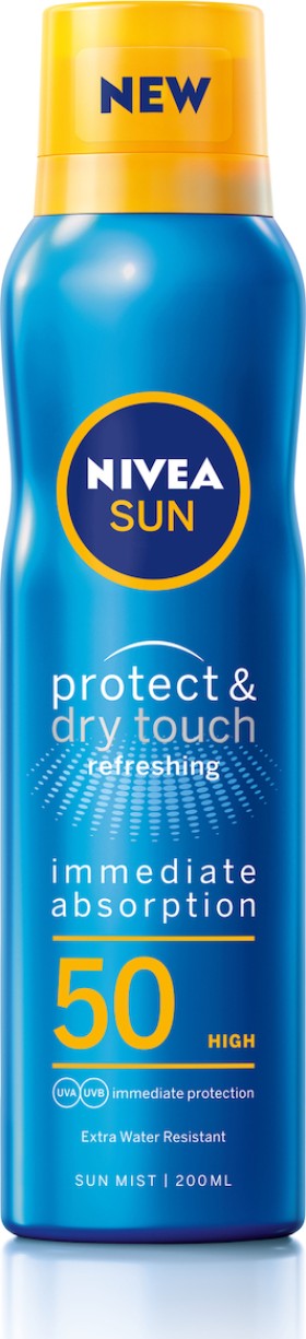 Nivea Protect - Dry Touch Refreshing SPF50 Mist Αντηλιακό Spray  Γι...