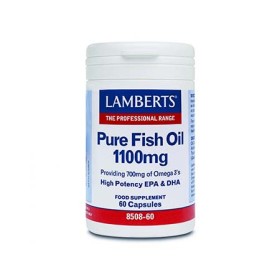 Lamberts Pure Fish Oil 1100mg Συμπλήρωμα Διατροφής με Ιχθυέλαιο, 60 Κάψουλες