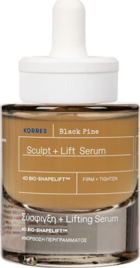 Korres Μαύρη Πεύκη 4D Serum Προσώπου για Σύσφιγξη & Lifting, 30ml