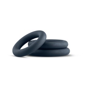 EasyToys Boners 3-Piece Cock Ring Set Grey Σετ Δονητές Πέους, 3τμχ