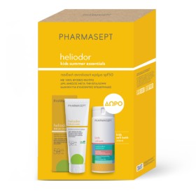 Pharmasept Heliodor Promo Kids Summer Essentials με Heliodor Kids Sun Cream Παιδική Αντιηλιακή Κρέμα SPF50, 150ml & ΔΩΡΟ Kids Soft Bath Απαλό Παιδικό Αφρόλουτρο, 250ml, 1σετ