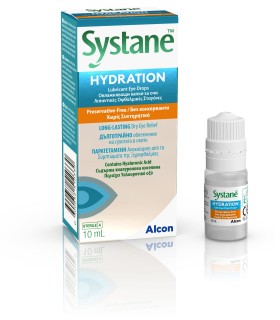Systane Hydration Λιπαντικές Οφθαλμικές Σταγόνες με Υαλουρονικό Οξύ...