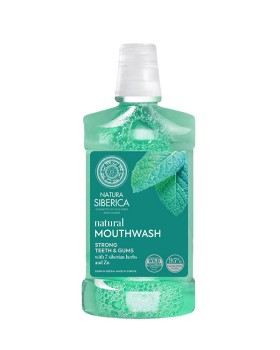 Natura Siberica Natural Mouthwash 7 Siberian Herbs Strong Teeth & Gums Στοματικό Διάλυμα Καθημερινής Προστασίας για την Ουλίτιδα 520ml