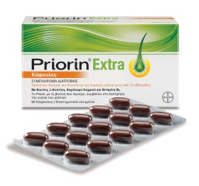 Priorin Extra Συμπλήρωμα Διατροφής Για Τα Μαλλιά, 60 Κάψουλες