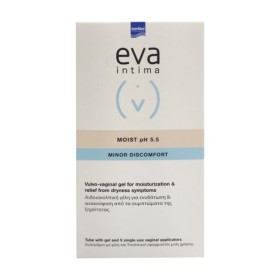 Eva Intima Moist pH 5.5 Minor Discomfort Ενυδατική Γέλη Για Την Κολπική Ξηρότητα, 9 Προγεμισμένοι Εφαρμοστές