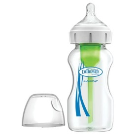 Dr. Brown’s Options+ Γυάλινο Μπιμπερό Με Φαρδύ Λαιμό 0m+, 270ml