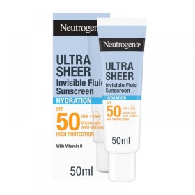 Neutrogena Sunscreen Ultra Sheer Invisible Fluid Hydration SPF50 Αν...