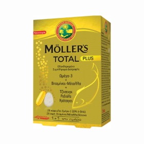 Mollers Total Plus Συμπλήρωμα Διατροφής με Ωμέγα 3, Βιταμίνες, Μέτα...