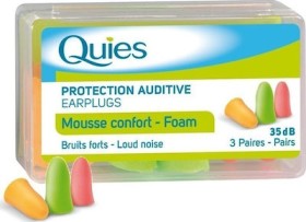 Quies Foam Ωτοασπίδες, 3 Ζεύγη