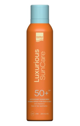 Luxurious Suncare Antioxidant Sunscreen Invisible Spray SPF 50+ Αντηλιακό Σπρέι για Πρόσωπο & Σώμα, 200ml