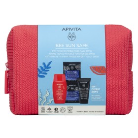 Apivita Promo Bee Sun Safe Dry Touch Invisible Face Fluid SPF50+ Αντηλιακό Προσώπου 50ml + Black Cleansing Gel Καθαρισμού 50ml + Face Mask Sea Lavender Μάσκα Προσώπου , 2x8ml