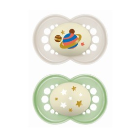 Mam Original Night Πιπίλα με Θηλή Σιλικόνης 16 μηνών+, 2τμχ