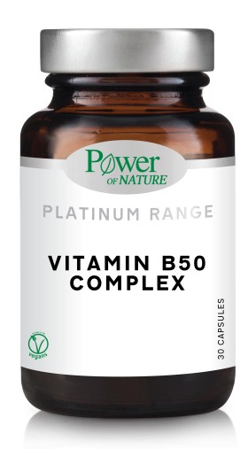 Power Health Classics Platinum Range Vitamin B50 Complex Συμπλήρωμα Για Την Μνήμη - Μαλλιά, 30 Κάψουλες