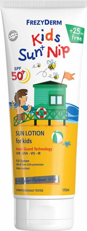 Frezyderm Kids Sun+ Nip SPF50+ Παιδικό Αντηλιακό Γαλάκτωμα Με Εντομ...