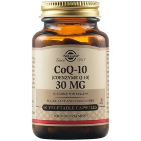 Solgar Coenzyme Q-10 30mg Συμπλήρωμα Διατροφής Συνένζυμο Q-10, 60 Φυτικές Κάψουλες