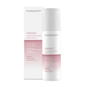 Pharmasept Mama’s Anti-Stretch Marks Cream to Oil Κρέμα κατά των Ραγάδων, 150ml