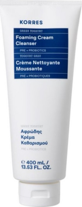 Korres Greek Yoghurt Αφρώδης Κρέμα Καθαρισμού Προσώπου, 400ml