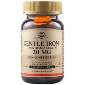 Solgar Gentle Iron 20mg Δισγλυκινικός Σίδηρος, 90 Φυτικές Κάψουλες