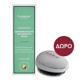 Foltene Pharma Shampoo Dermoprotective Σαμπουάν Με Απαλή Σύνθεση Για Ευαίσθητο Τριχωτό 200ml + ΔΩΡΟ Βούρτσα Detangling