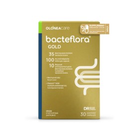 Olonea BacteFlora Gold Συνδυασμός Προβιοτικών & Πρεβιοτικών, 30 Κάψ...