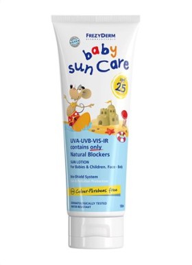 Frezyderm Baby Sun Care Lotion SPF25 Βρεφικό Αντηλιακό Γαλάκτωμα Για Πρόσωπο - Σώμα, 100ml