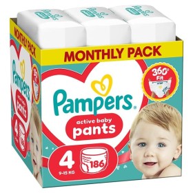 Pampers Active Baby Pants Monthly Pack No.4 (9-15kg) Πάνες-Βρακάκι,...