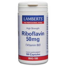 Lamberts B2 Riboflavin 50mg Ριβοφλαβίνη Για Την Υγεία Ματιών, Μαλλιών & Νυχιών, 100 Κάψουλες