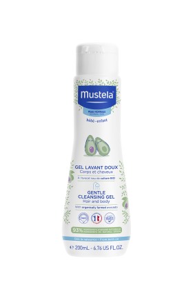 Mustela Gentle Cleansing Gel-Normal Skin Τζελ Καθαρισμού για Μαλλιά & Σώμα με Αβοκάντο για Κανονικό Δέρμα 200ml