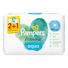 Pampers Aqua Harmonie Μωρομάντηλα 3×48τμχ 2+1 Δώρο