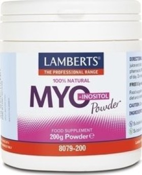 Lamberts Myo - Inositol Powder Συμπλήρωμα Μυοϊνοσιτόλης σε Σκόνη, 200gr