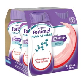 Nutricia Fortimel Protein Υπερπρωτεϊνικό Ρόφημα Με Γεύση Φράουλα, 4...