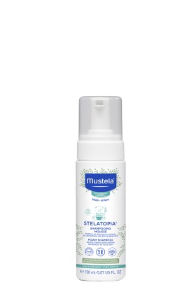 Mustela - Stelatopia Foam Σαμπουάν Αφρού για τη Νινίδα 150ml