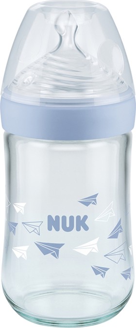 Nuk Γυάλινο Μπιμπερό Nature Sense Κατά των Κολικών με Θηλή Σιλικόνη...