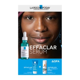 La Roche Posay Effaclar Serum Ορός κατά των επίμονων ατελειών 30ml + Effaclar Gel 50ml + Αnthelios Oil Correct SPF50+ 3ml