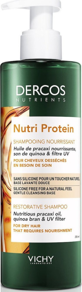 Vichy Dercos Nutri Protein Σαμπουάν Για Ξηρά Μαλλιά, 250ml