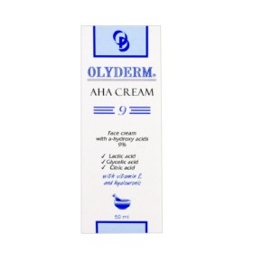 Olyderm AHA Cream 9 (9% AHA) Κρέμα Προσώπου με Α-Υδροξυοξέα 9%, 50ml