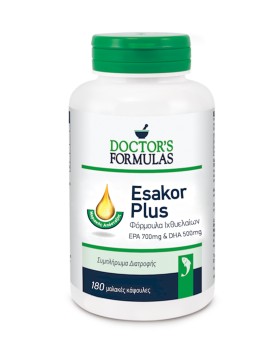 Doctors Formulas Esakor Plus Φόρμουλα Ιχθυελαίων, 180 Μαλακές Κάψουλες