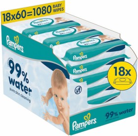 Pampers 99% Water Baby Wipes Μωρομάντηλα, 18x60τμχ