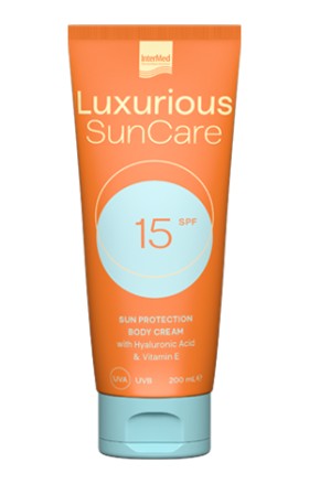 Luxurious Sun Care Sun Protection Body Cream SPF15 Αντηλιακή Κρέμα Σώματος, 200 ml