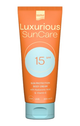Luxurious Sun Care Sun Protection Body Cream SPF15 Αντηλιακή Κρέμα Σώματος, 200 ml