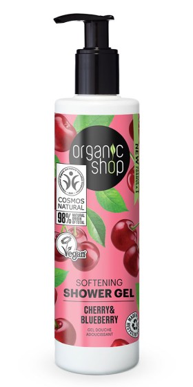 Natura Siberica Organic Shop Απαλό Αφρόλουτρο, Κεράσι & Μύρτιλο, 280 ml