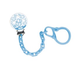 Nuk Αλυσίδα Πιπίλας Μπλε με Κλικ 0 - 36 Μηνών, 1 τμχ