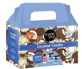 Organic Shop by Natura Siberica Coconut Body Desserts Combo Coconut Panna Cotta Ενυδατική Μους Σώματος 450ml + Coconut Bite Απολεπιστικό Σώματος 450ml + Αντηλιακό Προσώπου SPF50 50ml