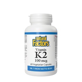 Natural Factors Vitamin K2 100mcg Συμπλήρωμα Διατροφής με Βιταμίνη ...