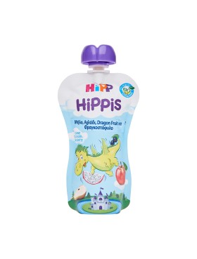 Hipp Hippis Δράκος Φρουτοπολτός Με Μήλο, Αχλάδι, Dragon Fruit και Φραγκοστάφυλο από 1 Έτους 100gr