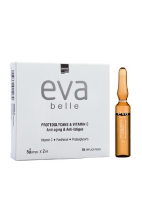 Eva Belle Αμπούλες PROTEOGLYCANS & VITAMIN C για την Επαναφορά Λάμψης & Όγκου 5x2ml