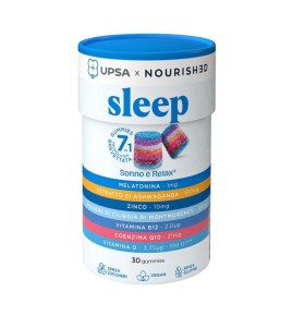 Upsa X Nourished Sleep Συμπλήρωμα Διατροφής για τον Ύπνο, 30 ζελεδάκια