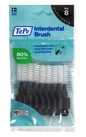 Tepe Interdental Brush Original Μαύρο 1.5mm, 8τμχ