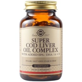 Solgar Super Cod Liver Oil Complex, 60 Μαλακές Κάψουλες